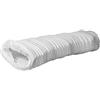 EUROPLAST 110x55mm Condotto d'aria Flessibile per Cappa da Cucina, Condizionatore d'aria, Aspiratore, Asciugatrice - Tubo di Scarico da 6m - Condotto di Ventilazione - PVC