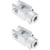 eMagTech 2Pcs 5/16UNF forcella a sgancio rapido con perno a molla cilindro pneumatico asta forcella 42 mm lunghezza