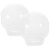 Toyvian Paralume Sfera in Acrilico Bianco, 2 Pezzi, Palla Lampione Giardino, Ricambio per Lampadario Sospensione e Lampada Decorativa