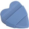 BBTISG Fermaporta a cuneo, a forma di cuore, antiscivolo, riutilizzabile, protezione da parete, in PVC, colore blu scuro