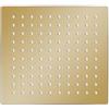 Lumanois Testa Doccia a Pioggia in Acciaio Inox 20x20cm Quadrata Oro, Componenti doccia,Soffioni doccia, 0.67kg-147708