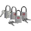 UP Security Confezione da 4 serrature per bagagli da viaggio con chiavi, in lega di zinco, rivestite in plastica ABS, piccole serrature di sicurezza per valigie, zaini, armadietti da palestra, scatole