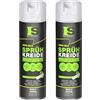 Spraytive 2 gessetti spray da 500 ml, colore giallo neon, lavabili, spray per pavimenti, spray temporaneo per asfalto, erba, calcestruzzo