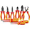 INGDAUM® VDE Set di Attrezzi Isolate gg. 1000 V, 10 Pezzi | 6 pinze da elettricista e 4 cacciaviti, a croce e a taglio