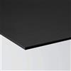 Santoro Shop Pannello Forex PVC 5 mm - Bianco e Nero - Taglio 0 - Vari Formati per Quadri, Decorazioni, Cartellonistica e Progetti Creativi (Nero opaco, cm 100x100)
