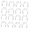 SHINEOFI 20 Pezzi Clip per Tubo Neon T8/ in Plastico Trasparente Installazione Facile e Fissaggio Sicuro per Soffitti e Scuole, Supporto per Tubo Lampada Φ23-26mm