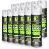 Spraytive 12 x 500 ml di gesso spray giallo neon - Colorante a gesso lavabile, spray per pavimenti, spray temporaneo per asfalto, erba, calcestruzzo