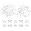 PATIKIL M5x3mm Perno Di Plastica A Pressione, 24 Set Perni Chicago In Plastica Ribattini A Vite Per Album Fotografici E Scrapbook In Pelle, Trasparente