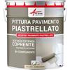 ARCANE INDUSTRIES Vernice per piastrelle pavimento, a base di resina epossidica - Arcapoxy Pavimento Piastrellato - 2,5 kg (fino a 12,5 m² in 2 strati) Avorio Chiaro - RAL 1015