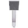 EVTSCAN Soffione Doccia, Soffioni Doccia ad Alta Pressione, Soffione Doccia a Mano Quadrato Soffione Doccia Singolo di Fascia Alta Top Spray Silver