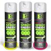 Spraytive Set di 3 gessetti a spruzzo - 3 × 500 ml (bianco, giallo neon, rosa fluo) - Set spray per marcatura, lavabile e temporaneo, spray per esterni