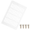 PATIKIL Griglia Di Ventilazione Per Porta 9 X 6 Pollici, Griglia Di Ventilazione In Alluminio Con Viti Di Montaggio Per Armadio Guardaroba Soffitto Porta, Bianco