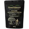 GreenValence Tè di Foglie di Olivo Selvatiche - Foglie Tagliate dall'Algarve Raccolte a Mano | Essiccate Naturalmente al Sole | Tisana Mediterranea Naturale Senza Additivi (100 g)