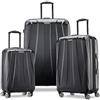 Samsonite Centric 2 Hardside - Valigia espandibile con ruote girevoli, Nero, 3-Piece Set (20/24/28), Centric 2 Hardside - Valigia espandibile con filatori