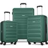 American Tourister Westridge - Set di valigie rigide con ruote girevoli, Verde malachite, 3PC SET (CO/M/L), Westridge Valigia rigida con ruote girevoli