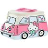 CARTOON Beauty Case Hello Kitty a Forma di Van necessaire da viaggio 25,5 x 16 x 15 cm borsetta porta trucchi accessori prodotti bagno