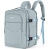 SEEKETLY Zaino da Viaggio 40x30x20 per Ryanair Wizzair Vueling Bagaglio a Mano Aereo | Espandibile 40x30x25,Borsa Cabina Uomo Donna Porta PC Laptop 15.6, Zaini Antifurto Travel Backpack Blu