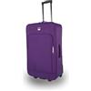 SIGN Valigia trolley in tessuto con ruote in linea (bagaglio a mano, medio, grande, molto grande), Lilla, Medium Suitcase (61cm), Valigetta in tessuto con ruote in linea