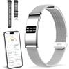 WeBeqer Fitness Tracker Smart Band Donna Uomo, Braccialetto Fitness Smartband con Contapassi, Cardiofrequenzimetro, SpO2, Monitoraggio del Sonno, Modalità Sport Multiple, IPX8, Bluetooth Android iOS (Oro)