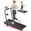 Toputure Tapis Roulant Elettrico Pieghevole 12 km/h, 4 in 1 Tapis Roulant con Inclinazione, App, Telecomando e Doppio Display LED, Nessuna Installazione Richiesta, Design Salvaspazio per Casa e Ufficio