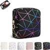 Playexen Pochette Donna Trucchi Piccola Trousse Ragazza Beauty Case Piccolo da Viaggio in Pelle PU Borsa da Toilette per Organizer Cosmetici Makeup Regalo Compleanno Natale Ideale per Donna Ragazza(Nero-A)