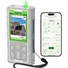 Huepar Pro Misuratore laser esterno 80 m - Misuratore laser digitale con fotocamera, Bluetooth, tecnologia P2P, misurazione area/volume/pitagora/angolo, livella elettronica, carica di tipo C