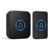XNH Campanello Senza Fili, Portata Wireless Doorbell, 36 Suonerie, 5 Volumi Selezionabili, Indicatori LED, IP55, 400m Lunga Portata per Casa, Appartamento (1 Trasmettitore + 1 Ricevitori)