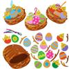 Baker Ross WA127 Kit decorativi Mix & Match per nidi di uova di Pasqua - Confezione da 5, kit fai da te in schiuma per decorazioni pasquali