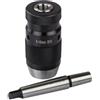 KHIronHive Mandrino autoserrante con mandrino conico MK2, mandrino autoserrante B16 da 1-16 mm, per foratura tornio CNC, acciaio HRC45 45#, finitura annerita