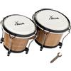 XDrum Bongos Club Tobacco, 2 tamburi (macho e hembra), Pelli naturali