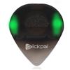 Kexpery Plettro luminoso per strumento musicale, antiscivolo, portatile, tattile, luminoso, con luce LED ad alta sensibilità, per chitarristi bassi elettrici (verde)