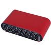 Fastigeaty Interfaccia audio USB 24 bit 192 kHz con funzione loopback per podcasting e streaming, scheda audio esterna compatta per registrazione in studio, rosso