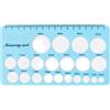 Tmboryuu Strumento di misurazione dello scudo del seno Guida alle taglie lavabile in lavastoviglie per mamme che allattano flange e capezzoli Fit Bottle Feeding Righello per capezzoli
