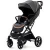 GLOKID Passeggino Leggero Pieghevole da 0 Mesi a 20kg，Carrozzina，Pieghevole con una Mano，Imbracatura a 5 punti，Ultra Compatto，Trip，L'ammortizzazione su Tutte le Ruote，Posizione Sdraiata (Nero)