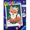 Ravensburger CreArt: Volpe con i fiori - Dipingere con i Numeri per Bambini 9+ Anni, Kit Pittura con Tavole, Cornice, Pennello e Colori Inclusi, 25 x 18,30 cm, Idee Regalo