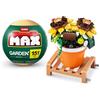 Max Build More Collezione di mattoncini MAX Premium Garden di ZURU(fino a 233 pezzi, 6 da collezionare)(Pot Sunflower, 1 Capsule)