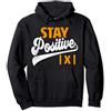 TeezCo Science STAY POSITIVE Funny Math Felpa con Cappuccio