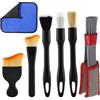 Pyralidsg 7 Pezzi Pennelli Pulizia Auto Set, Pennelli Detailing Auto a Setole Morbide, Multifunzionale Pennello Pulizia Auto Interni, Spazzola Morbida per Cruscotto, Pneumatici, Motore