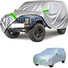 Generico personalizzato telo copriauto Compatibile con JEEP Cherokee XJ 1984-2001,protezione solare,dalla pioggia,dal vento,dalla polvere,adatto a tutte le stagioni(silver green)