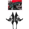 TAHDP Adesivo Per Serbatoio Carburante Laterale Per BMW F900XR F900 F 900 XR, Paraserbatoio, Paramani, Adesivi In Fibra Di Carbonio Protezione Serbatoio(Nero 7)