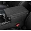 ZYSHJ Auto Copri Bracciolo per Suzuki S-Cross Vitara, Copertura Cuscino Bracciolo Protezion Copertura Console Centrale Auto Accessori Interni,Black