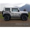 worldcustomchopper Adesivi Stickers in Kit Grafica astratta per modello Fuoristrada compatibile con Suzuki Jimny Pro 4wd (Argento Silver)