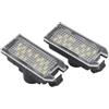 Malcayang 2PCS Luce targa a LED bianca Luce targa posteriore Lampada fanale posteriore di ricambio per Jeep Grand Cherokee Compass Patriot, Fiat 500, Dodge Viper, Maserati Levante