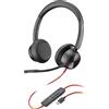 POLY Blackwire 8225-M Cuffie On-Ear Cablato Nero 214409-01