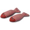 Fackelmann Our Pets - Giocattoli per gatti - 2 pezzi, 20 cm, pesce in cotone in drot - giocattolo per gatti di tutte le età, pulizia a mano