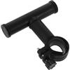 Hemobllo Supporto Estensore Manubrio Bicicletta Nero Multiuso Montaggio Facile Senza Attrezzi Staffa Prolunga per Luce e Torcia Accessorio Essenziale per Bici e E-Bike