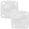 STAHAD Maniglia Filo per Barca in Nylon Bianco, Set 2 Pezzi, Design Minimalista, Resistente e Funzionale per Mobili e Portelli di Barca o Camper