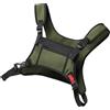 zwxqe Borsa da uomo per gilet da uomo con tasca per il petto da uomo, borsa per il petto portatile, borsa da corsa al petto resistente all'acqua con tasca e spazio aggiuntivo per allenare, Verde militare