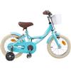 LoogCape Bicicletta per bambini da 14 pollici, per 3-5 anni, rosa chiaro, telaio in acciaio robusto, manubrio e sella regolabili, adatta per città e tempo libero