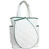 KQFCAZRE Borsa da Pickleball, Borsa da Tennis, Borsa Sportiva per Esterni, Fitness Multifunzionale, Palestra Portatile, Racchetta da Pickleball, Borsa Portaogg, Bianco